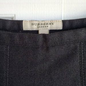 Burberry London Black Pleated Skirt